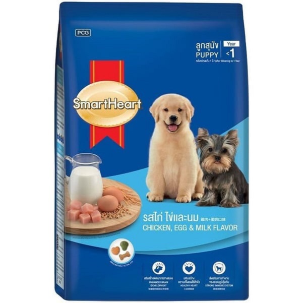 SmartHeart Puppy Chicken, Egg & Milk Dry Dog Food 3kg